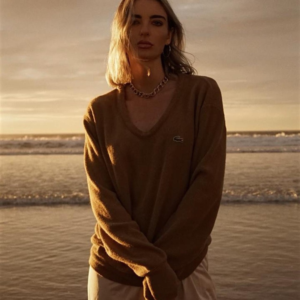 Vintage Lacoste x Izod Knit Sweater V Neck